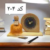 ست ساعت و عروسک چوبی برای تزئین