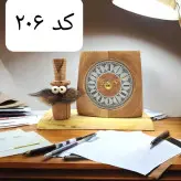 ست ساعت و عروسک چوبی برای تزئین