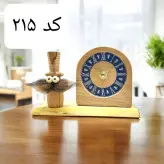 ست ساعت و عروسک چوبی برای تزئین