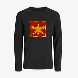 تیشرت آستین بلند طرح پرچم هخامنشی کد H001