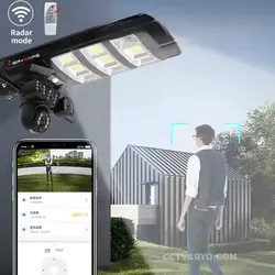 دوربین خورشیدی 3 لنز چراغدار مدل V380Pro XA12-4G - فروشگاه دوربین مداربسته