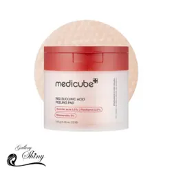 پد تونر ضد جوش و لایه بردار سوکسینیک اسید مدی کیوب | Medicube Red Succinic Acid Peeling Pad - گالری شاینی