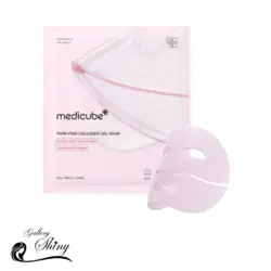 ماسک ژلی PDRN و کلاژن مدی کیوب | Medicube PDRN Pink Collagen Gel Mask - گالری شاینی