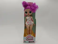عروسک دخترانه لول سوپرایز LOL Surprise سری OMG مدل مو آبی کد 136B