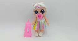 عروسک Sweet Doll با لباس رنگارنگ و شیشه شیر