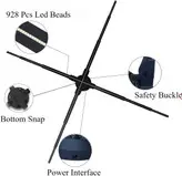 هولوگرام فن سه بعدی مدل F80 گارانتی یکساله مناسب رستوران و کافی شاپ و مراکز خرید