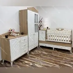 دراور سرویس خواب نوزاد نوجوان مدل آنتیک کد DC032