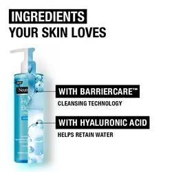 ژل شستشو صورت نوتروژینا Neutrogena Hydro Boost temizleyici Fragrance-Free سری تمیز کننده های هیدروبوست حاوی هیالورونیک اسید حجم 200 میل