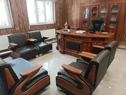 مبل نیم ست اداری مدل خلبانی گلدوزی