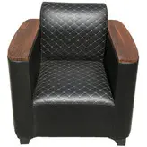 مبل نیم ست اداری مدل اطلس گلدوزی دسته وکیوم