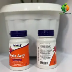 خرید آنلاین فولیک اسید Now Foods | واردکننده اصلی مکمل‌های اورجینال آمریکا - مکمل‌های ویتامین و تندرستی