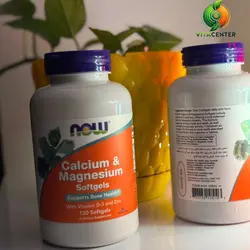 خرید مکمل کلسیم و منیزیم Now Foods - مکمل‌های ویتامین و تندرستی