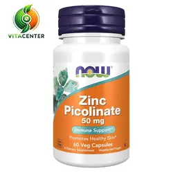 زینک(Zinc) 50 میلی گرمی برند Now Foods - ‌بسته 60 عددی - مکمل‌های ویتامین و تندرستی