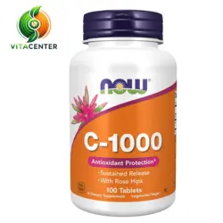 ویتامین C برند NOW Foods، بسته 100 عددی - مکمل‌های ویتامین و تندرستی