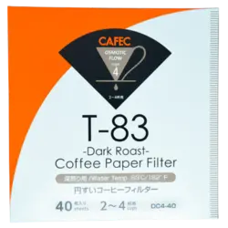 فیلتر کاغذی Cafec مدل T-83 دارک روست (40 عددی)
