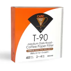 فیلتر قهوه کافک مدل T-90 (مدیوم و دارک) 40 عددی