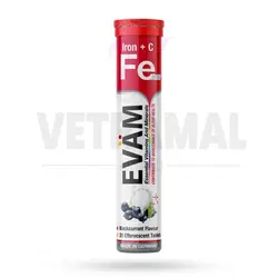 قرص جوشان ایوام evam مدل آهن و ویتامین سی Fe plus+c