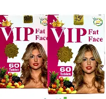 قرص چاقی صورت فت فیس وی آی پی Fat Face VIP بسته 60 عددی اصل و اورجینال
