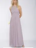 پیراهن زنانه  ماکسی مجلسی یاسی  کرپ حریر