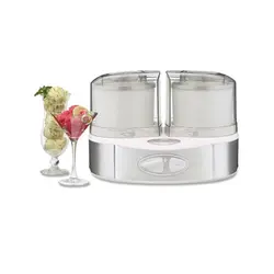 بستنی ساز Cuisinart دستگاه دوکاره برای تهیه ماست یخ زده، بستنی و سوربت