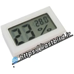 دماسنج و رطوبت سنج دیجیتال (سفید)