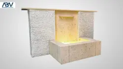 آبنما کامپوزیتی پرده آب - فروش تجهیزات استخر و آبنما