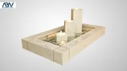 آبنما کامپوزیتی پیزا سه آبریز - فروش تجهیزات استخر و آبنما