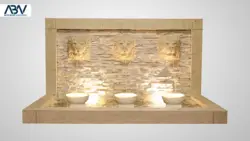 آبنما کامپوزیتی شیر ایستاده سه آبریز - فروش تجهیزات استخر و آبنما