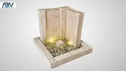 آبنما کامپوزیتی ناپولینا کتیبه کنج دو آبریز - فروش تجهیزات استخر و آبنما