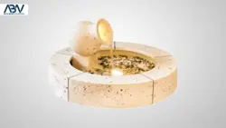 آبنما کامپوزیتی ورونا دایره تک آبریز - فروش تجهیزات استخر و آبنما