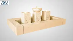 آبنما کامپوزیتی ونیز پیزا مستطیل سه آبریز - فروش تجهیزات استخر و آبنما