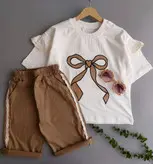 بلوز شلوارک دخترانه گیپور دوزی