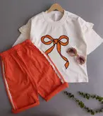 بلوز شلوارک دخترانه گیپور دوزی