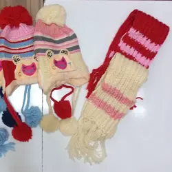 شال و کلاه بچگانه، شال و کلاه بافت، شال و کلاه داخل خز