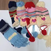 شال و کلاه بچگانه، شال و کلاه بافت، شال و کلاه داخل خز