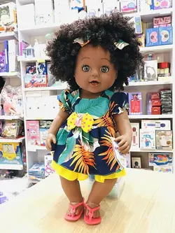 عروسک موزیکال مو فرفری می می سیاهپوست MAYMAY BABY 901 951-Z