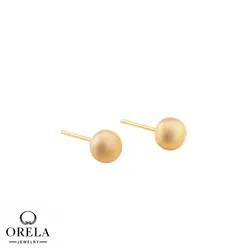 گوشواره طلا ۱۸ عیار طرح گوی