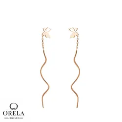 گوشواره طلا ۱۸ عیار طرح شاپرک