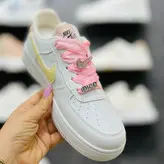 کتونی سفید استایل ایر فورس با روبان | طراحی خاص دخترانه وارداتی K.Shoes چین