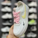 کتونی سفید استایل ایر فورس با روبان | طراحی خاص دخترانه وارداتی K.Shoes چین