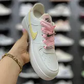 کتونی سفید استایل ایر فورس با روبان | طراحی خاص دخترانه وارداتی K.Shoes چین