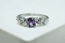 انگشتر نقره مدل نوریا – شعله‌ای از نور و لطافت - لیمو جواهر |lemonjewelry