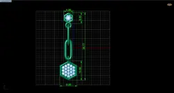 فایل سه‌بعدی گوشواره طلا مدل 100346 – طراحی ظریف برای ساخت جواهر لوکس