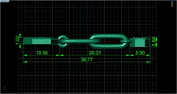 فایل سه‌بعدی گوشواره طلا مدل 100346 – طراحی ظریف برای ساخت جواهر لوکس