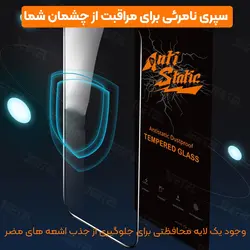 محافظ صفحه نمایش گلس آنتی استاتیک سامسونگ A12 / A13 / A23