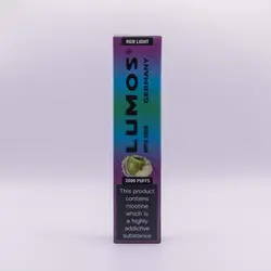 پاد یک بار مصرف  ۲۰۰۰ پاف لوموس چراغ دار با طعم سیب ترش