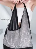 کیف مجلسی زنانه لاکچری دخترانه خاص دستی دوشی چرم نگین دار برند kaishilan مستر کوالیتی a++