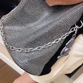 کیف مجلسی زنانه لاکچری دخترانه خاص دستی دوشی چرم نگین دار برند kaishilan مستر کوالیتی a++