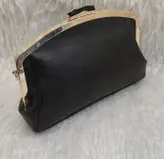 کیف مجلسی زنانه دستی و دوشی دهنه دار چرم شسته درجه 1 با ضمانت