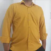 پیراهن مردانه رنگ خردلی
